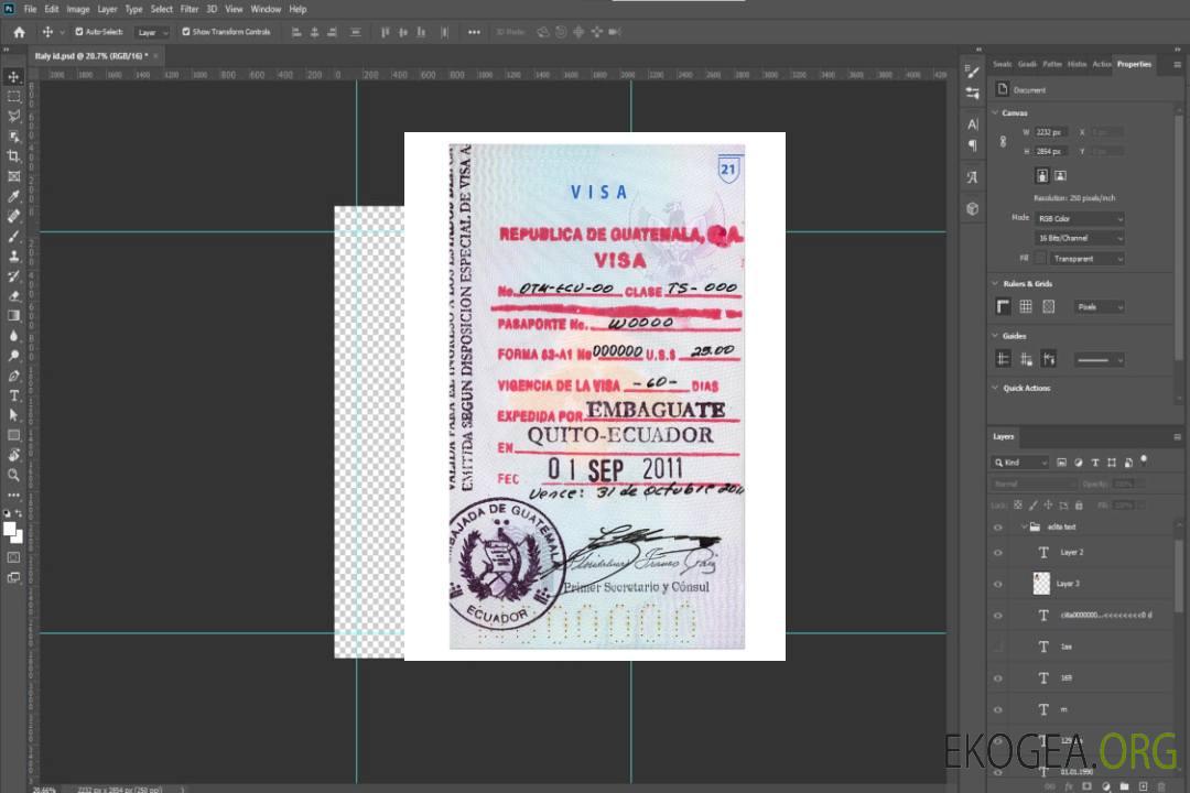 Visa GUATEMALA template Visa GUATEMALA template